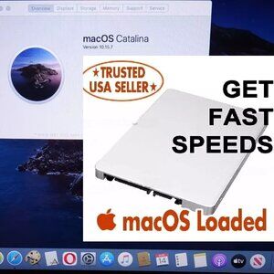 240GB 2.5" SSD Preloaded with macOS Catalina 10.15.7 For iMac, Mac Mini, MacBook